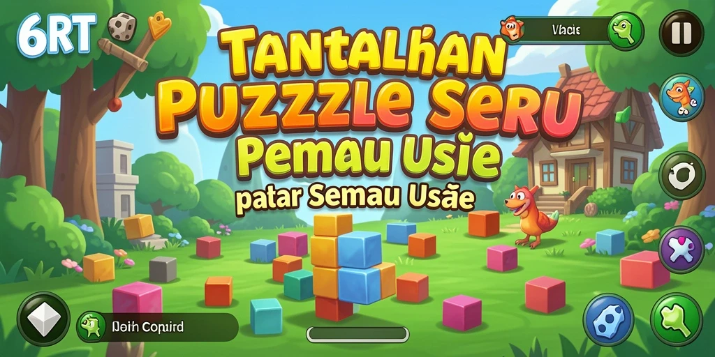 Tampilan screenshot 6RT yang menampilkan gameplay seru Puzzle.