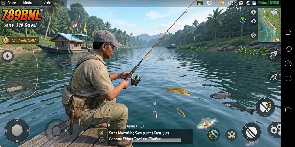 Tampilan gameplay seru di 789BNL dengan ikan-ikan yang menantang.
