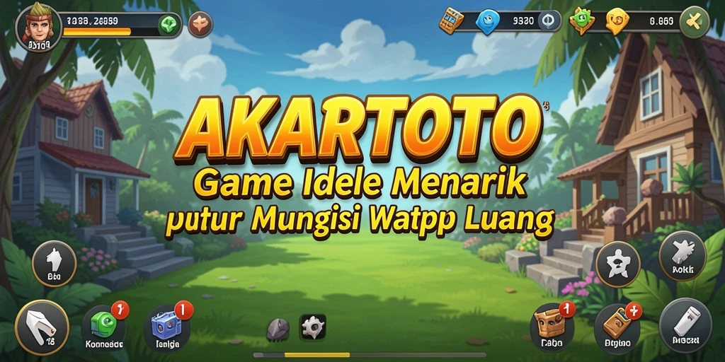 Screenshot utama AKARTOTO menampilkan aksi gameplay yang seru dan menenangkan.