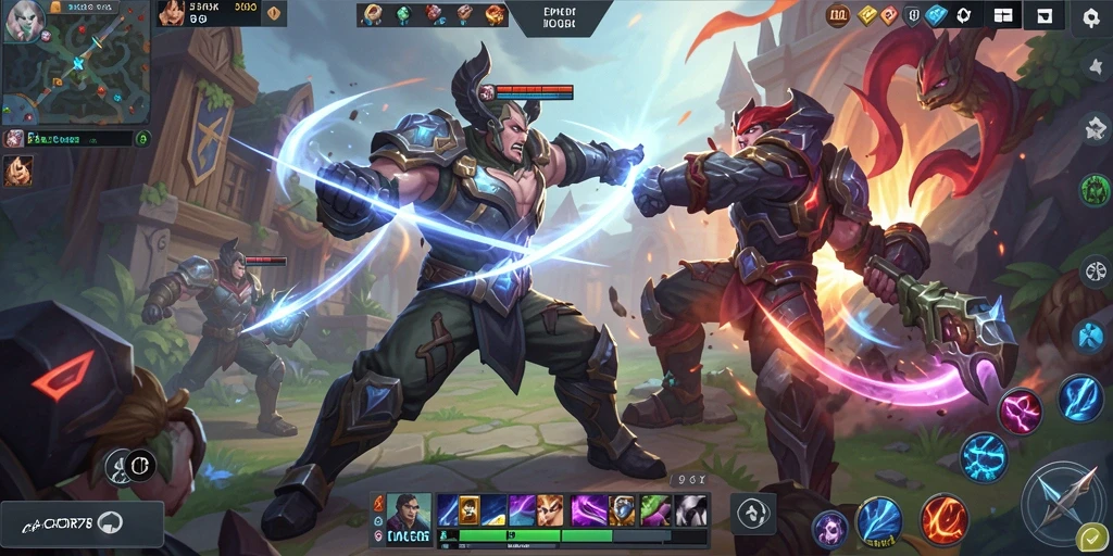 Tampilan gameplay seru dari CACOR78 yang penuh aksi MOBA.