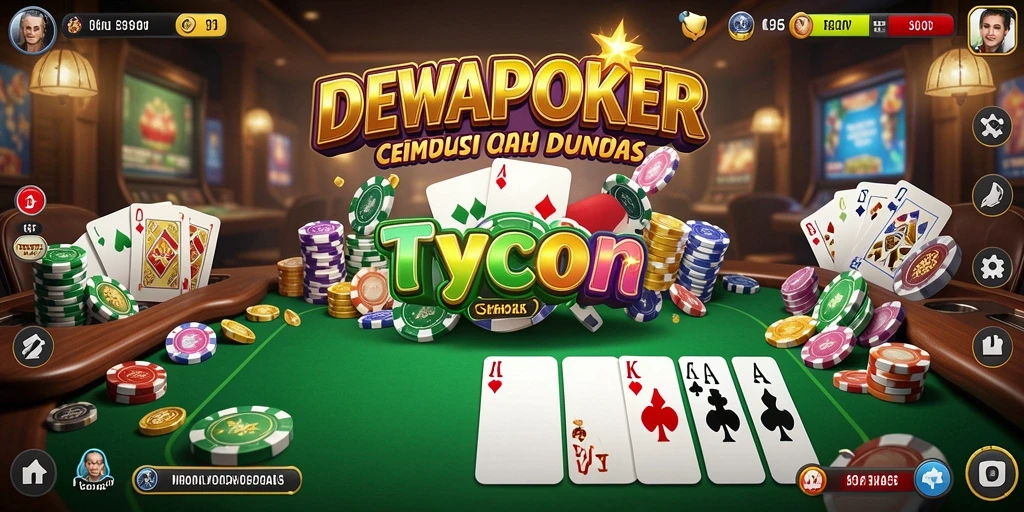Tampilan gameplay menarik dari DEWAPOKER.