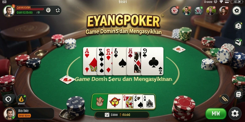 Tampilan permainan Domino yang menarik dan interaktif.