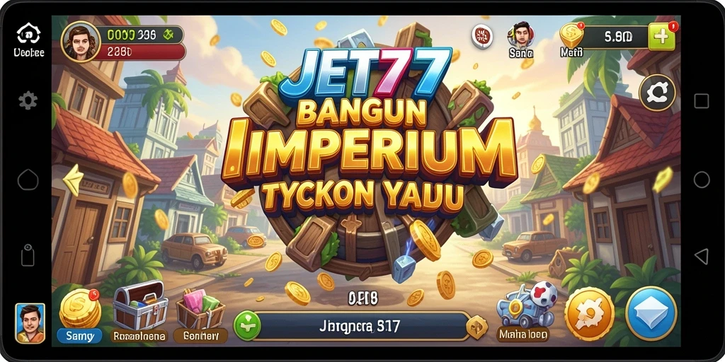 Gameplay seru JET77 dengan elemen Tycoon yang menantang.