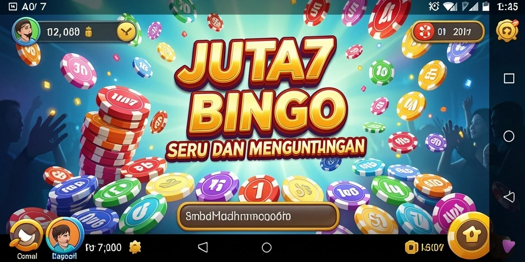 Tampilan gameplay seru JUTA7 dengan suasana Bingo yang menarik.