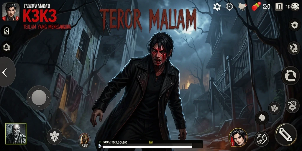 Gameplay K3K3 yang menegangkan dan penuh misteri.