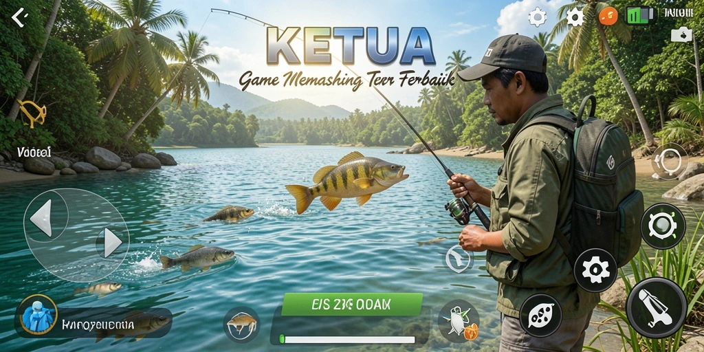 Tangkapan ikan yang memuaskan dalam gameplay KETUA yang menarik.