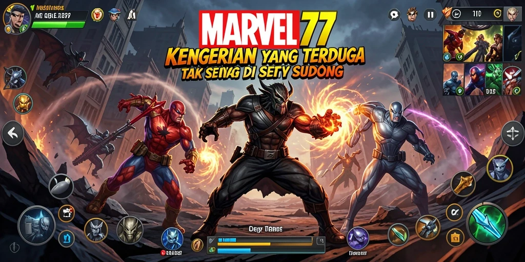 Screenshot gameplay MARVEL77 yang menampilkan suasana mencekam dan menyeramkan.
