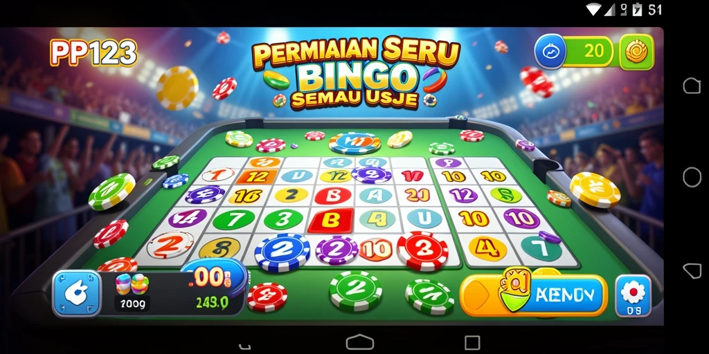 Tampilan gameplay seru PP123 yang menampilkan suasana permainan Bingo.