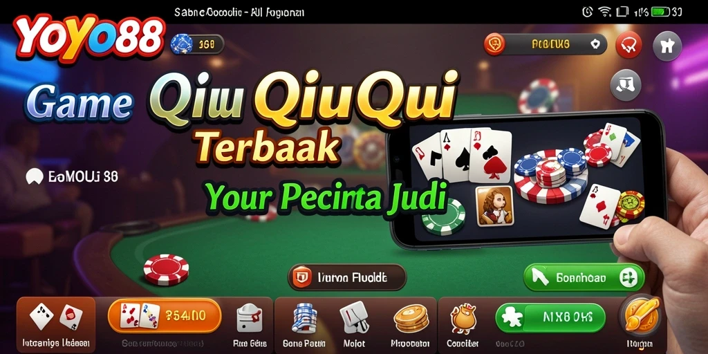 Tampilan layar permainan QiuQiu yang seru dan interaktif.